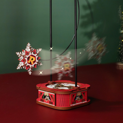 ROKR Santa on Skis MCD06 - Pendulum Balance Toy 3D Puzzle
