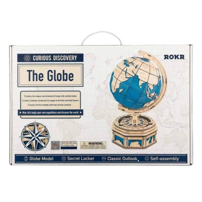 ROKR The Globe 3D Earth Model DIY Wooden Puzzle ST002