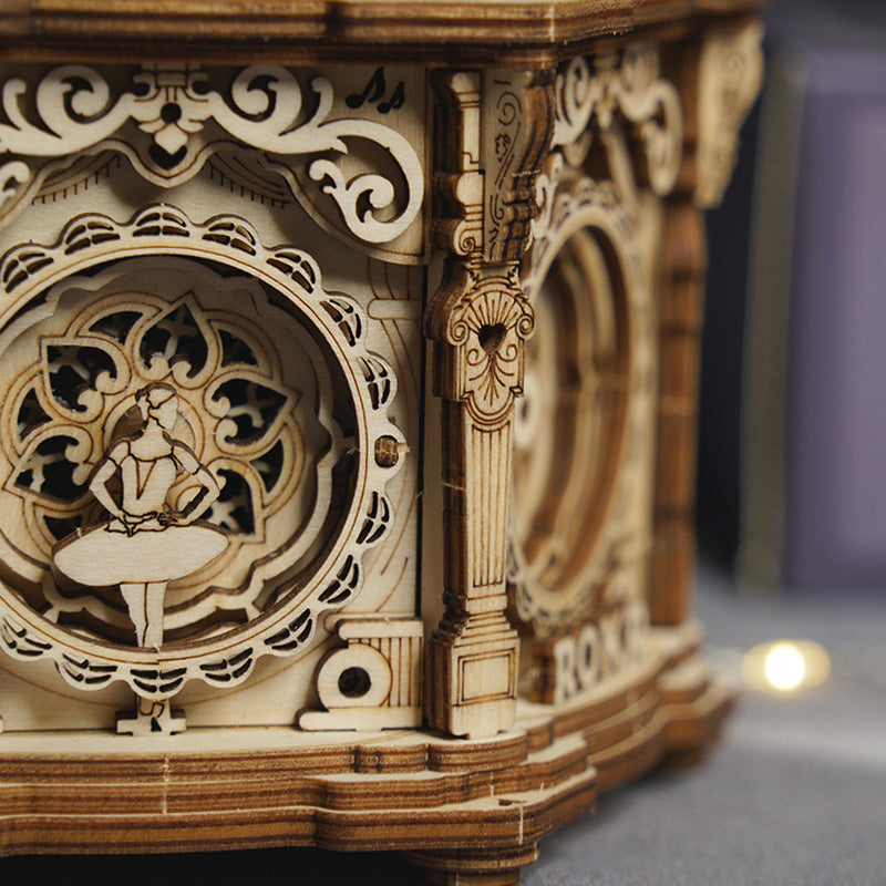 Rokr Secret Garden Mechanical Music Box AMK52 - DIY Wooden Craft