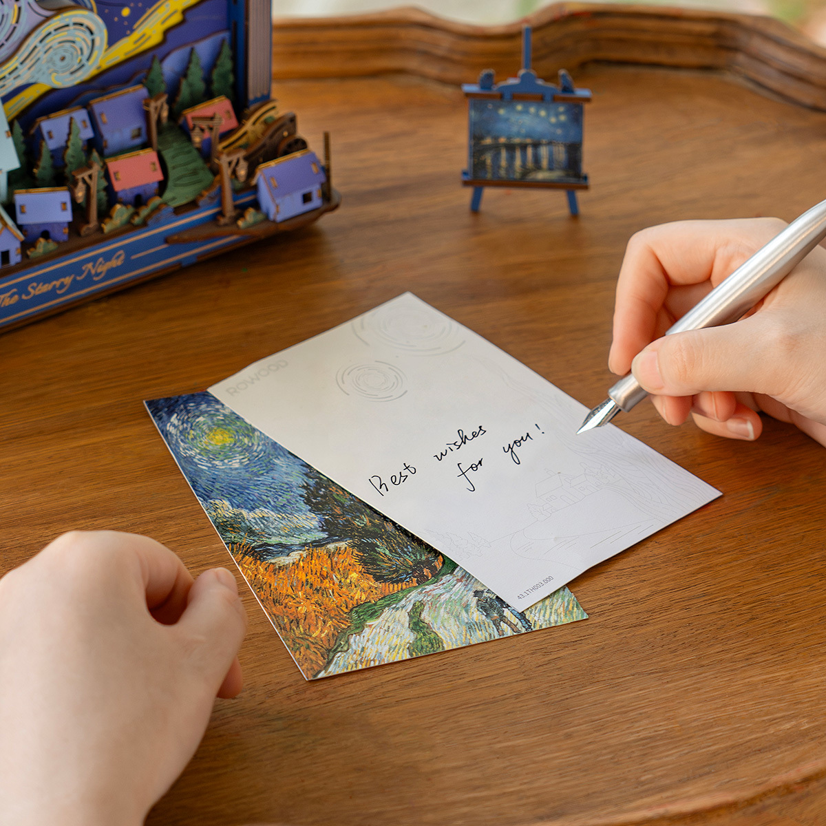 Rowood The Starry Night TH003 - Wooden 3D Art Puzzle