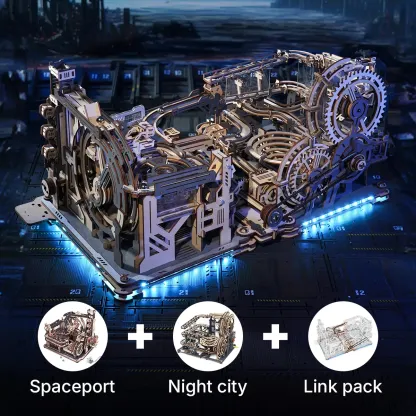 ROKR Marble Night City 3D Wooden Puzzle LGA01
