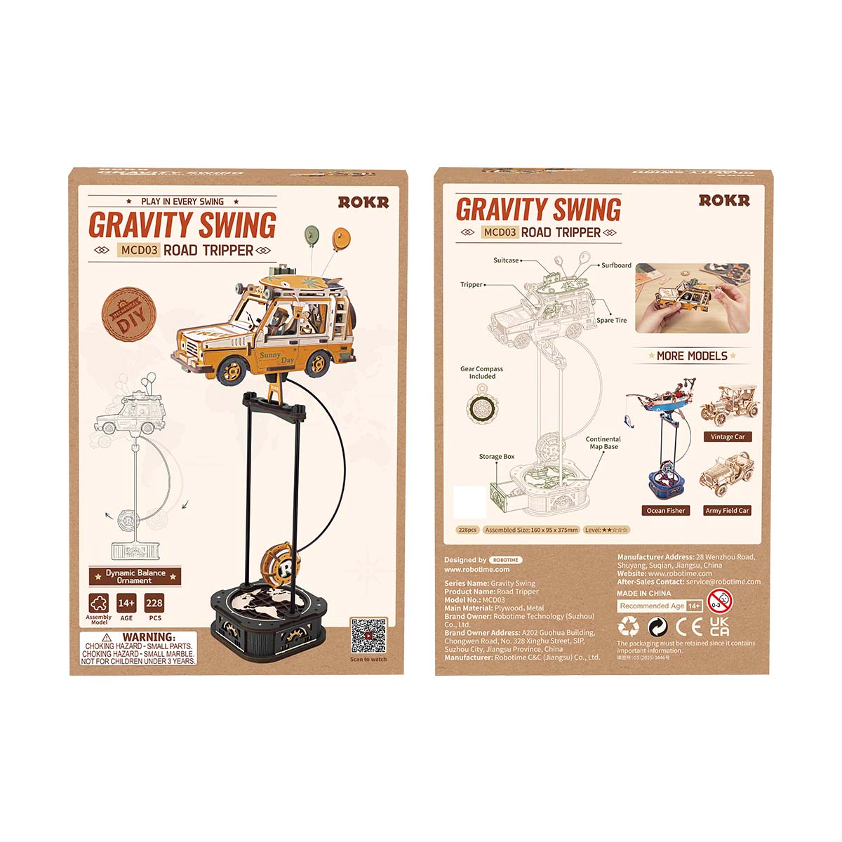 ROKR Road Tripper Pendulum Balance Toy 3D Puzzle MCD03