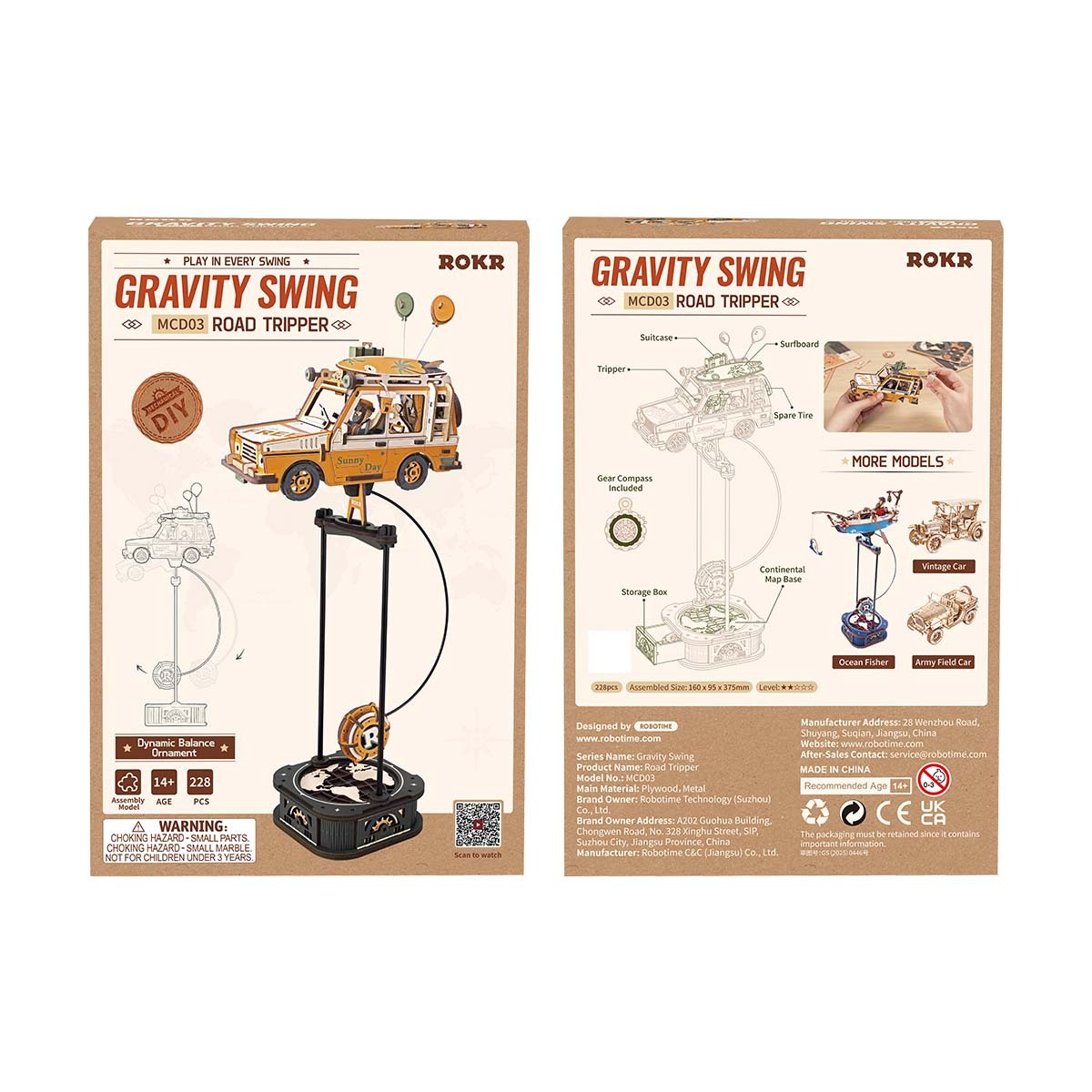ROKR Road Tripper Pendulum Balance Toy 3D Puzzle MCD03