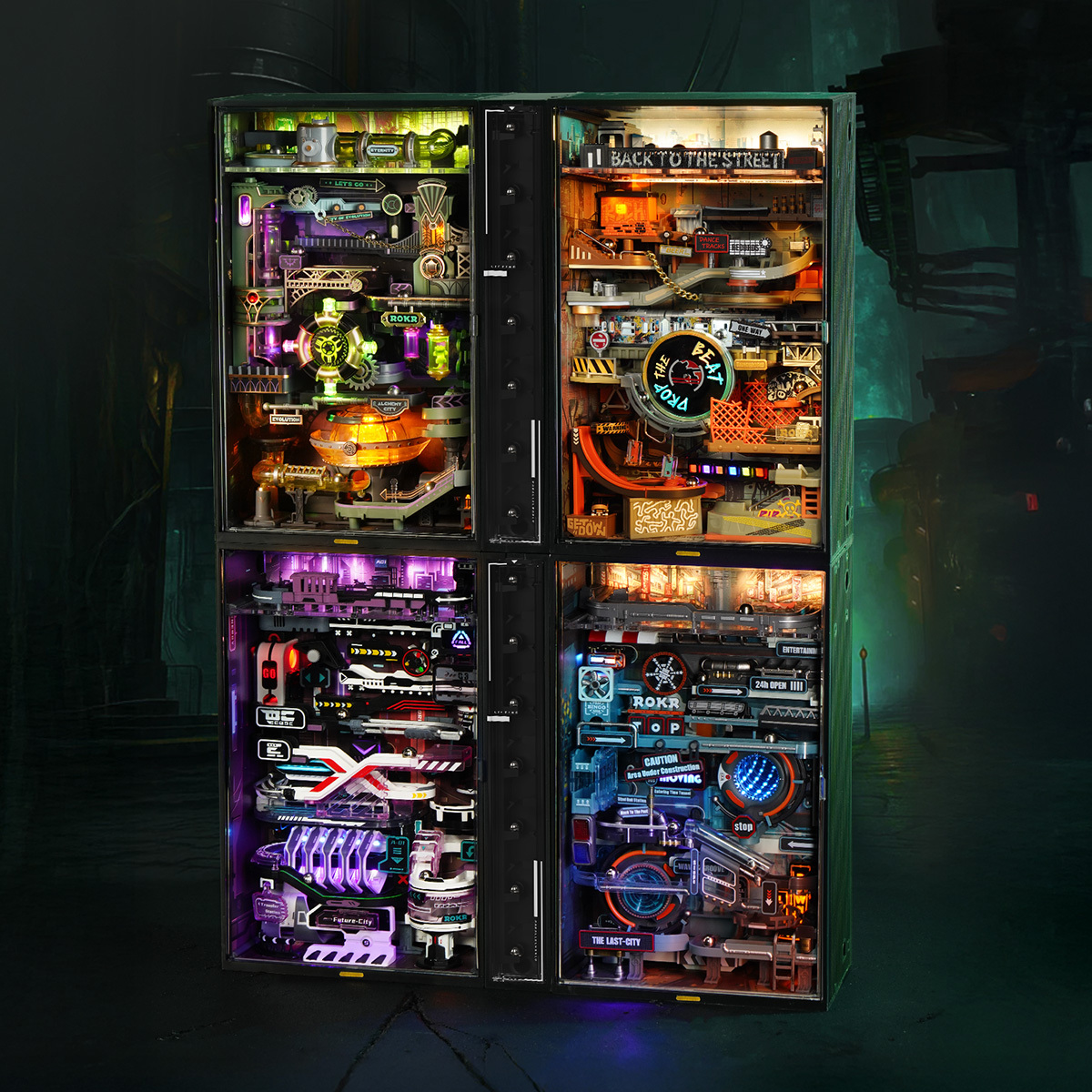 ROKR Alchemy City MR04S - Mechanical Marble Run 3D Puzzle