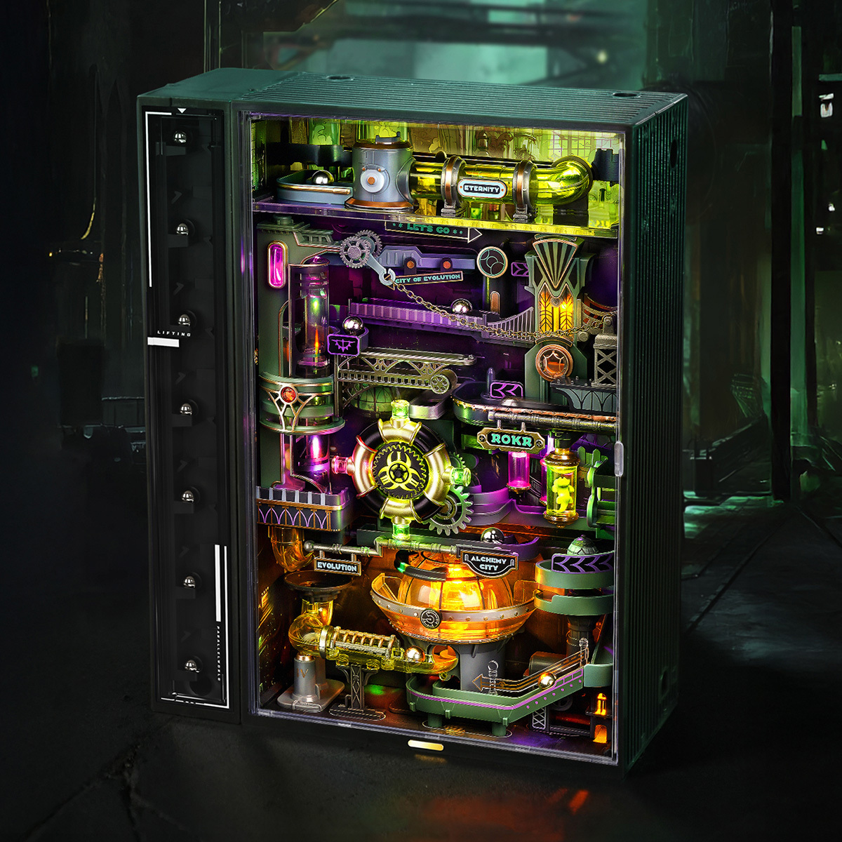 ROKR Alchemy City MR04S - Mechanical Marble Run 3D Puzzle