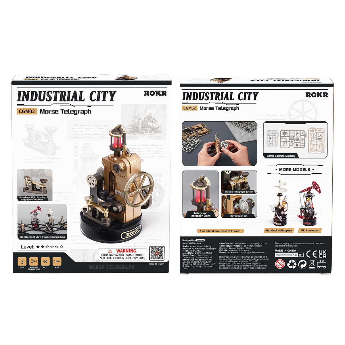 ROKR Morse Telegraph CGM02 - Mechanical 3D Puzzle