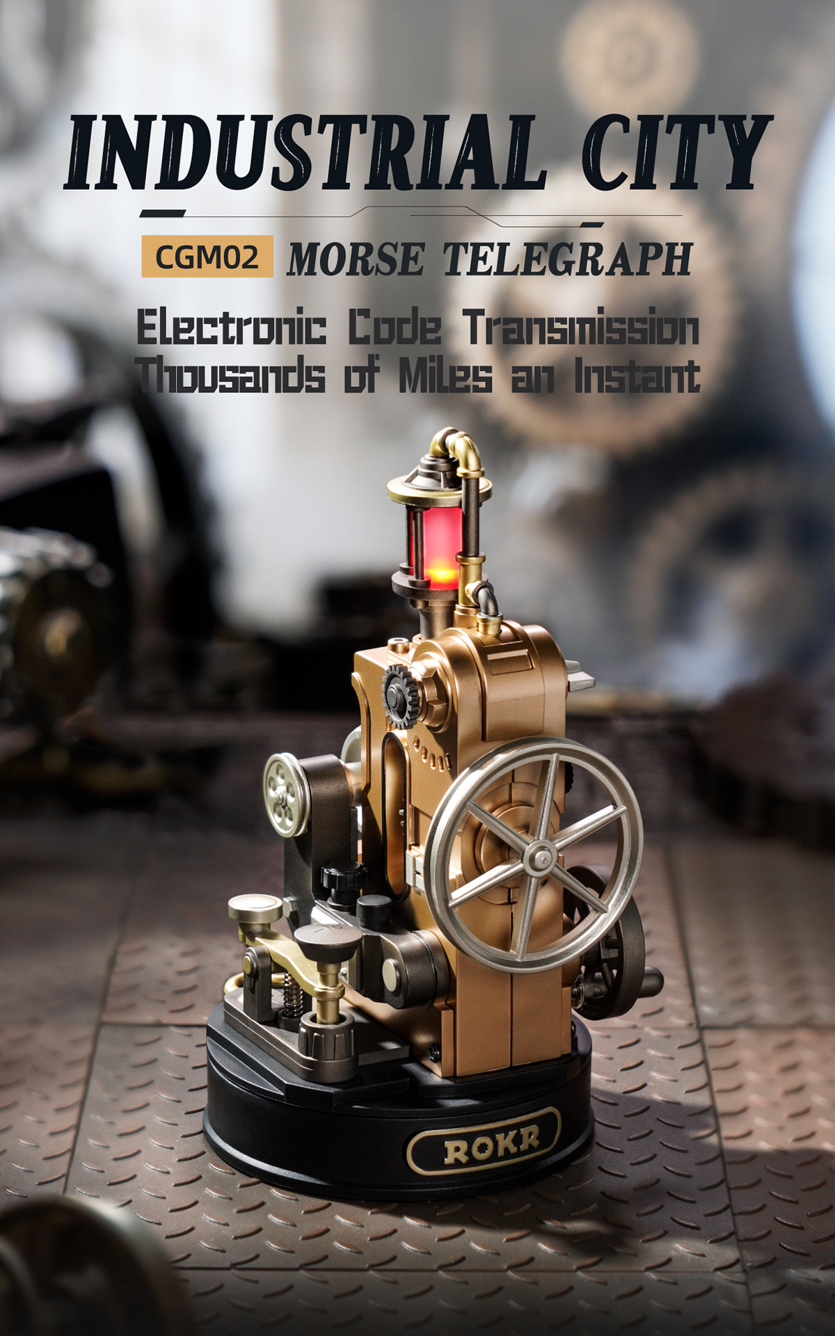 ROKR Morse Telegraph CGM02 - Mechanical 3D Puzzle