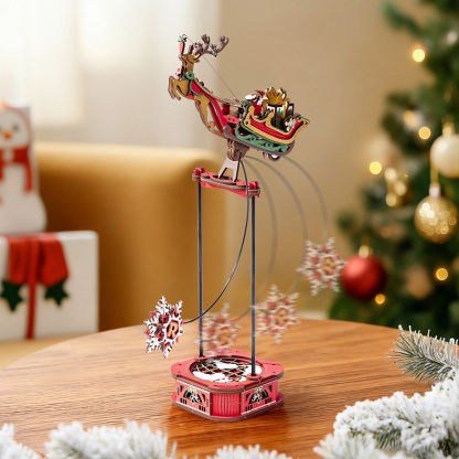 ROKR Santa on Sleigh MCD05 - Pendulum Balance Toy 3D Puzzle