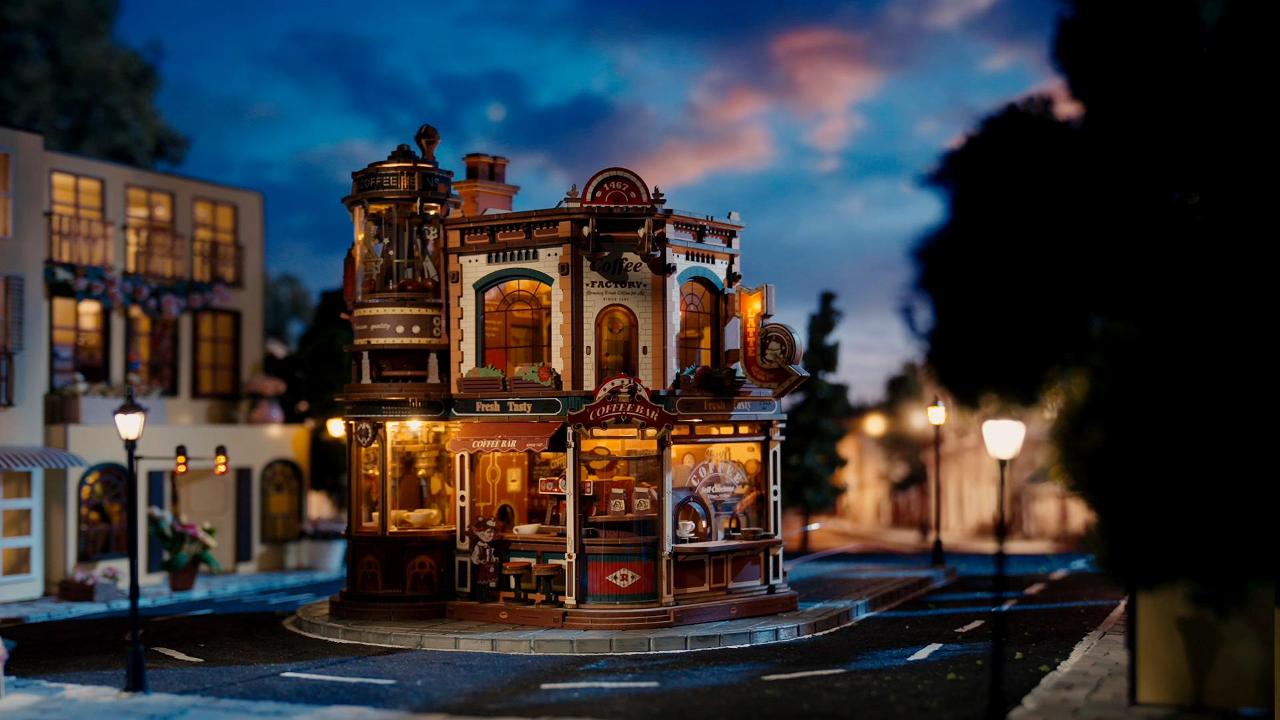 ROKR coffee factory mechanical model