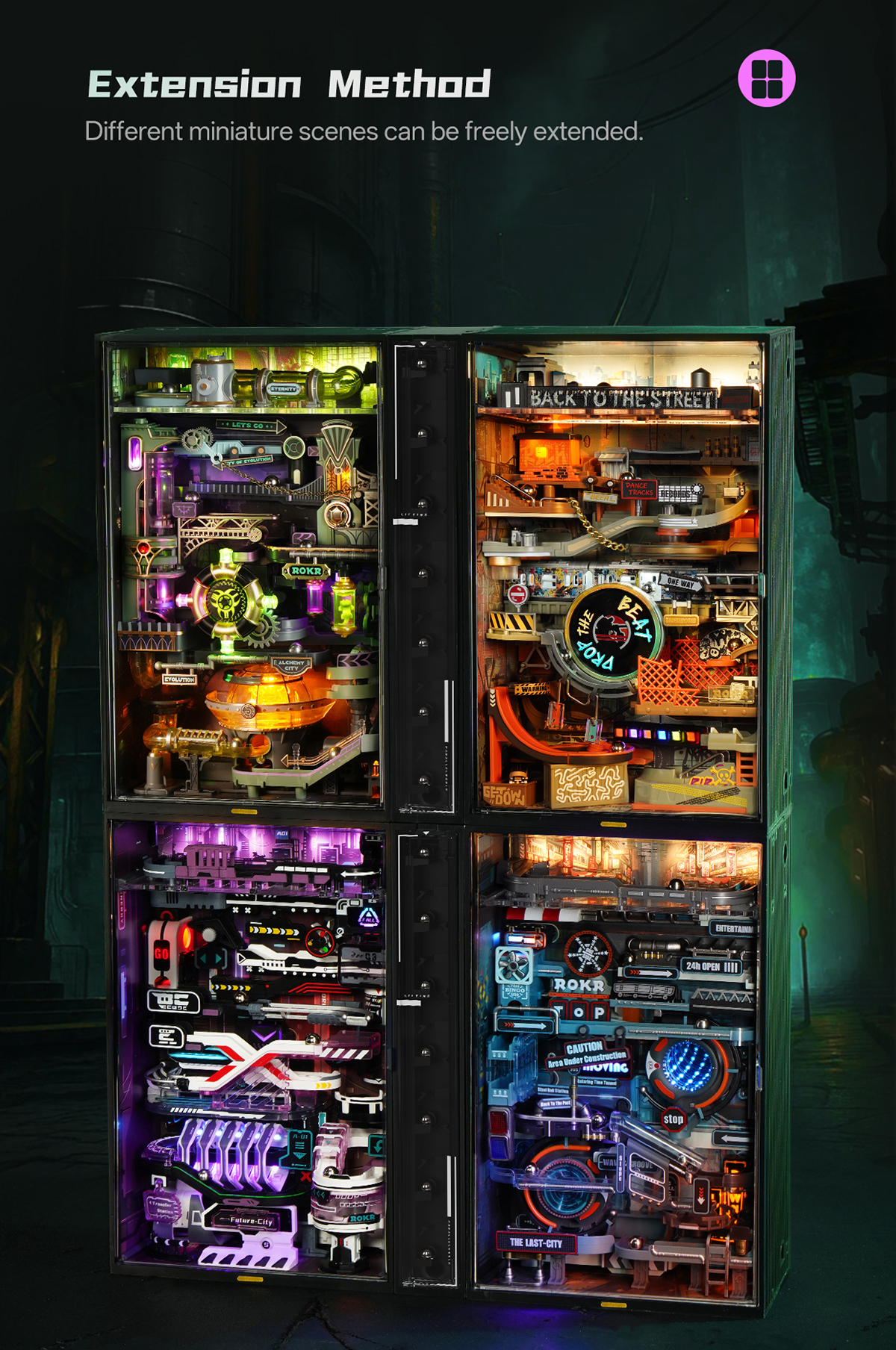 Alchemy City MR04S Mechanical Marble Run 3D