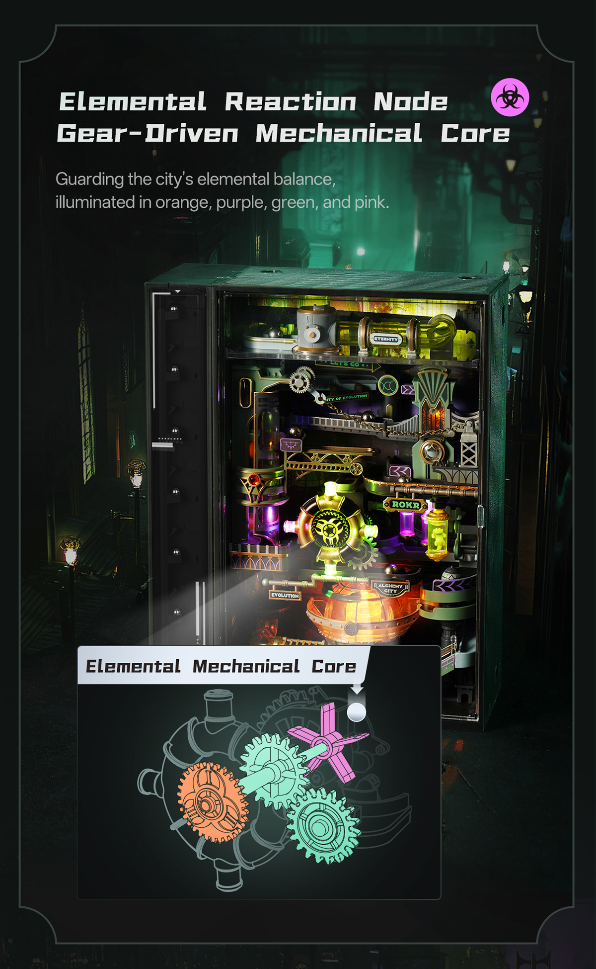 Alchemy City MR04S Mechanical Marble Run 3D