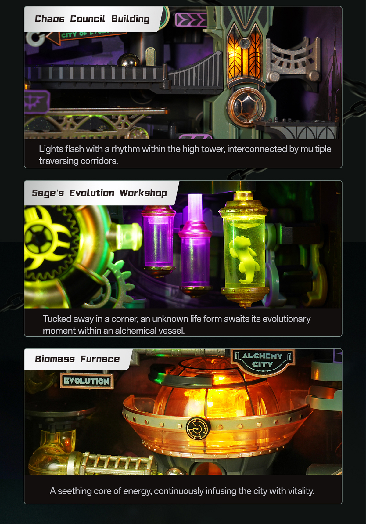 Alchemy City MR04S Mechanical Marble Run 3D