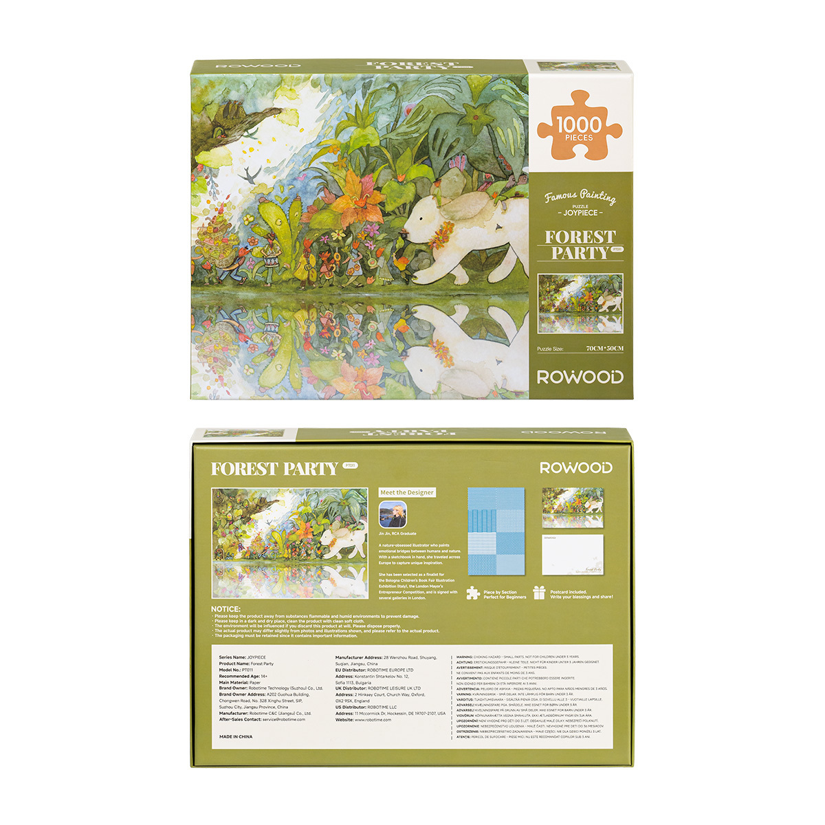 Rowood Forest Party 1000 Piece Jigsaw Puzzle PT011