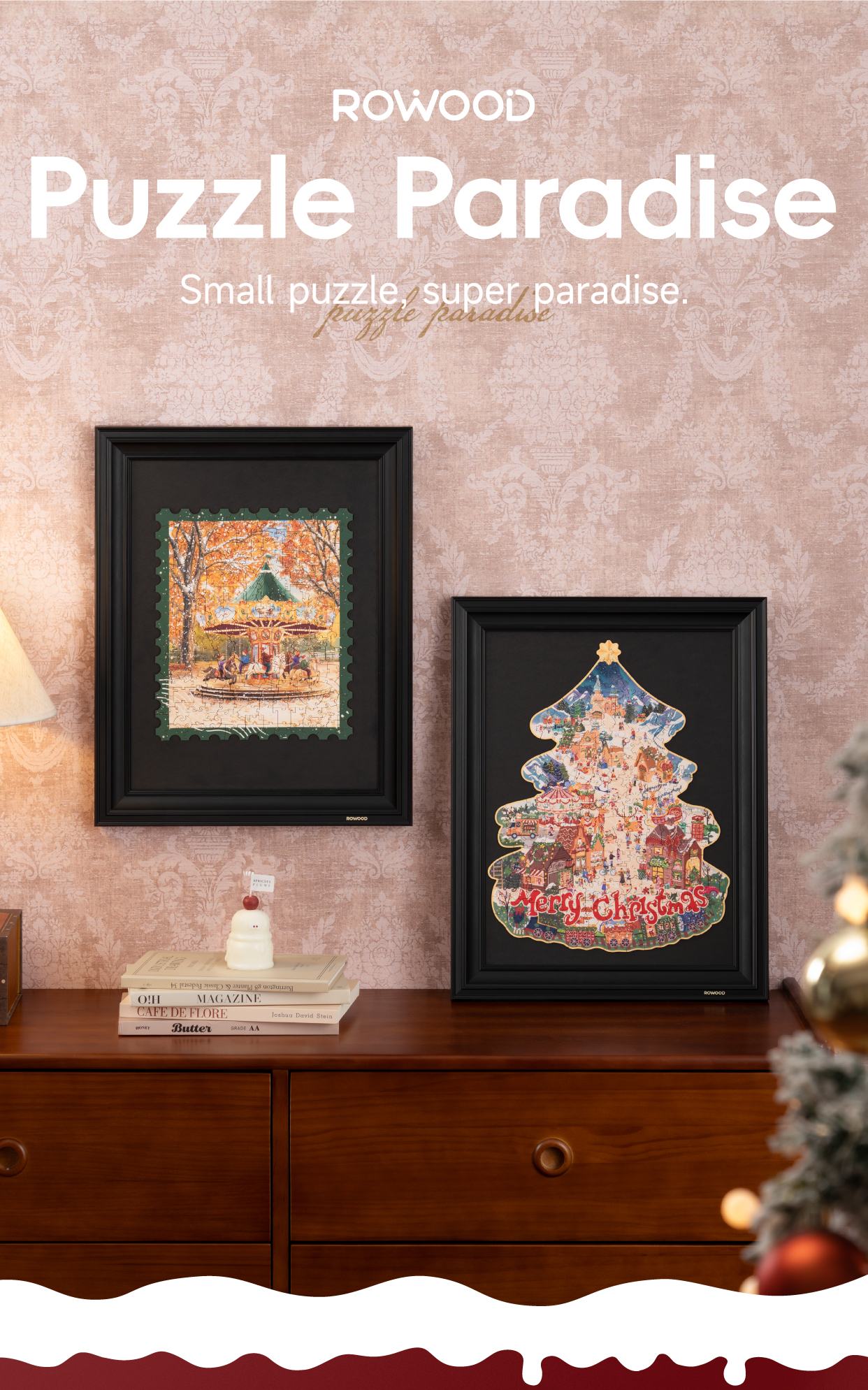 Rowood Christmas Town Wooden Jigsaw Puzzle TA007 – ROKR