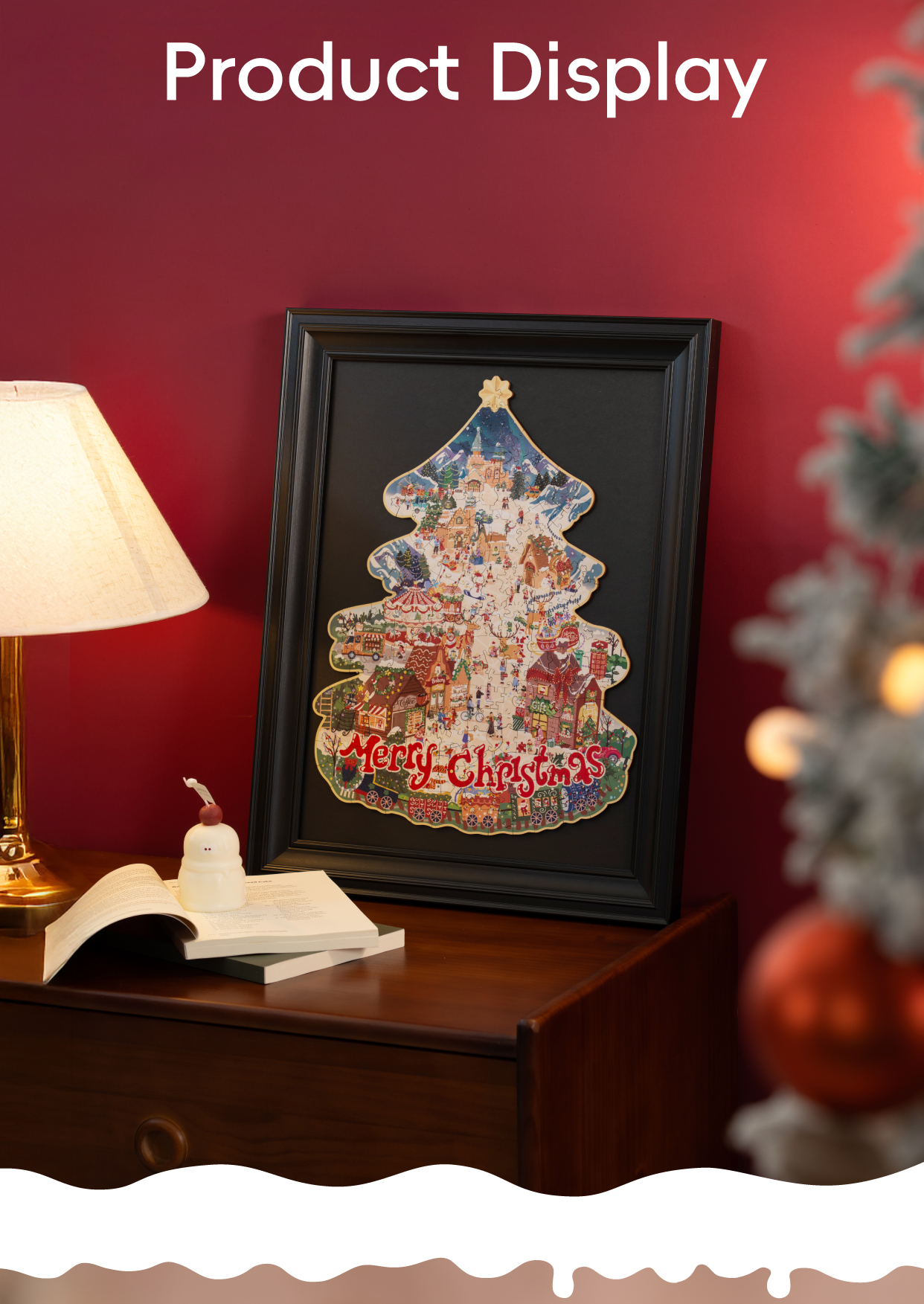 Rowood Christmas Town Wooden Jigsaw Puzzle TA007 – ROKR
