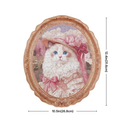 Rowood Springtime Kitty Portrait Wooden Jigsaw Puzzle