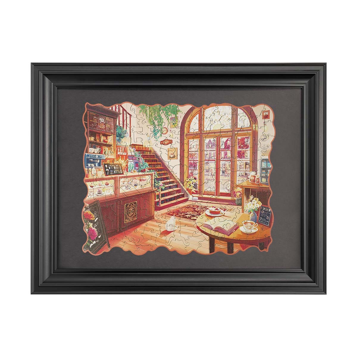 Rowood Cozy Winter Café Wooden Jigsaw Puzzle