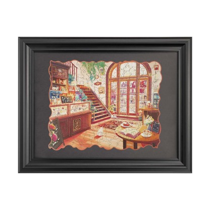 Rowood Cozy Winter Café Wooden Jigsaw Puzzle