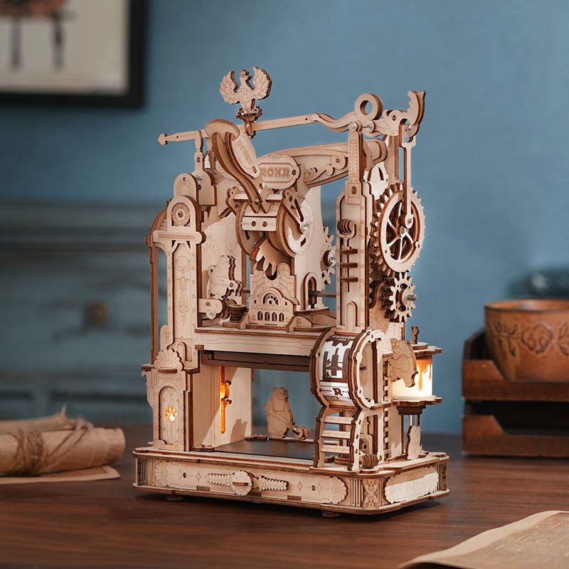 ROKR Classic Printing Press 3D Wooden Puzzle LK602