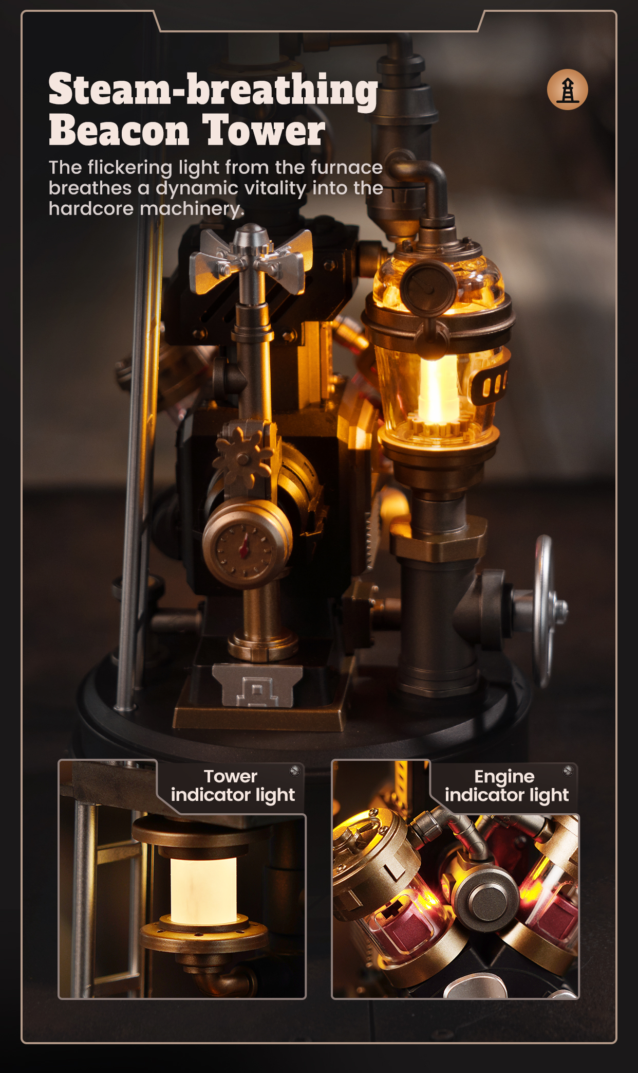 Leonardo Da Vinci's Ornithopter CGL02 feature detail panel showing product highlights for SKU CGL02