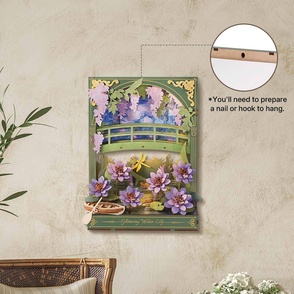 Rowood Glittering Water Lily 3D Wooden Puzzle TH001