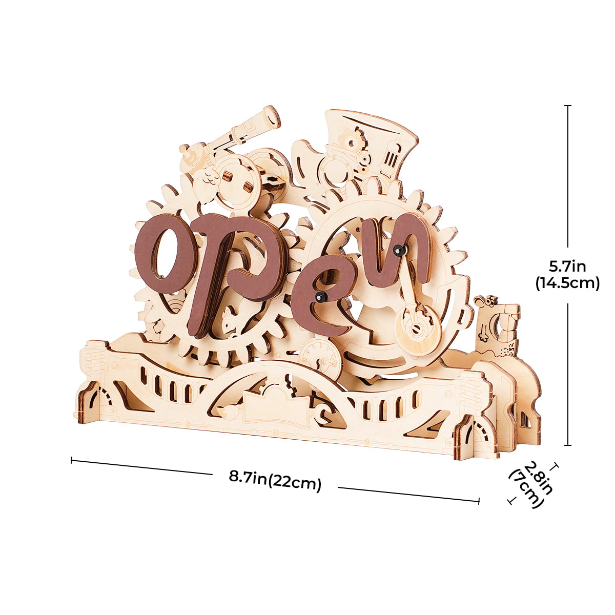 3D Wooden Puzzle Open Closed Sign - A Fun and Quirky Way to