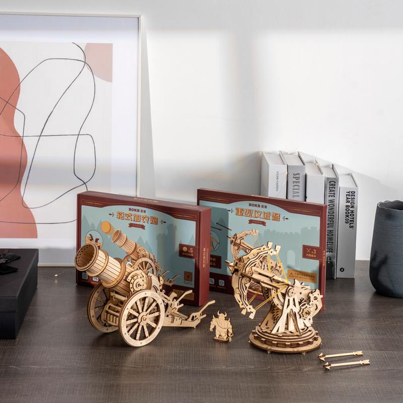 ROKR Epic War Series Wheeled Siege Artillery KW801 - Build Your