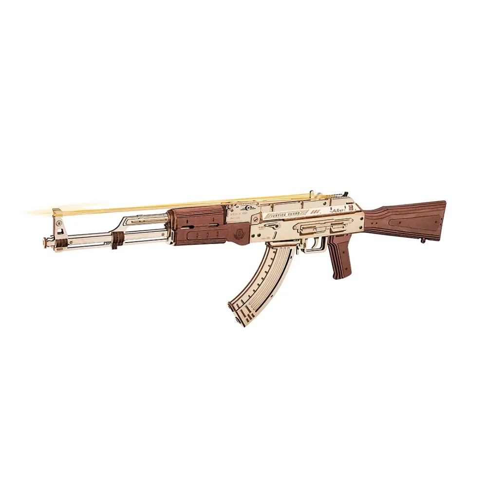 ROKR AK 47 Assault Rifle Gun Toy 3D Wooden Puzzle LQ901