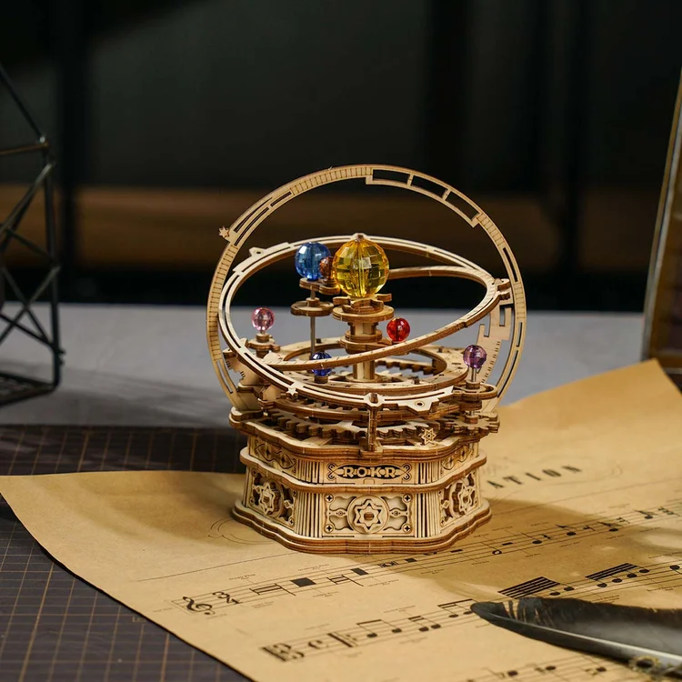 国内盤　CDBOXセット　jan van der roost Rokr Starry Night Mechanical Music Box 3D Wooden Puzzle