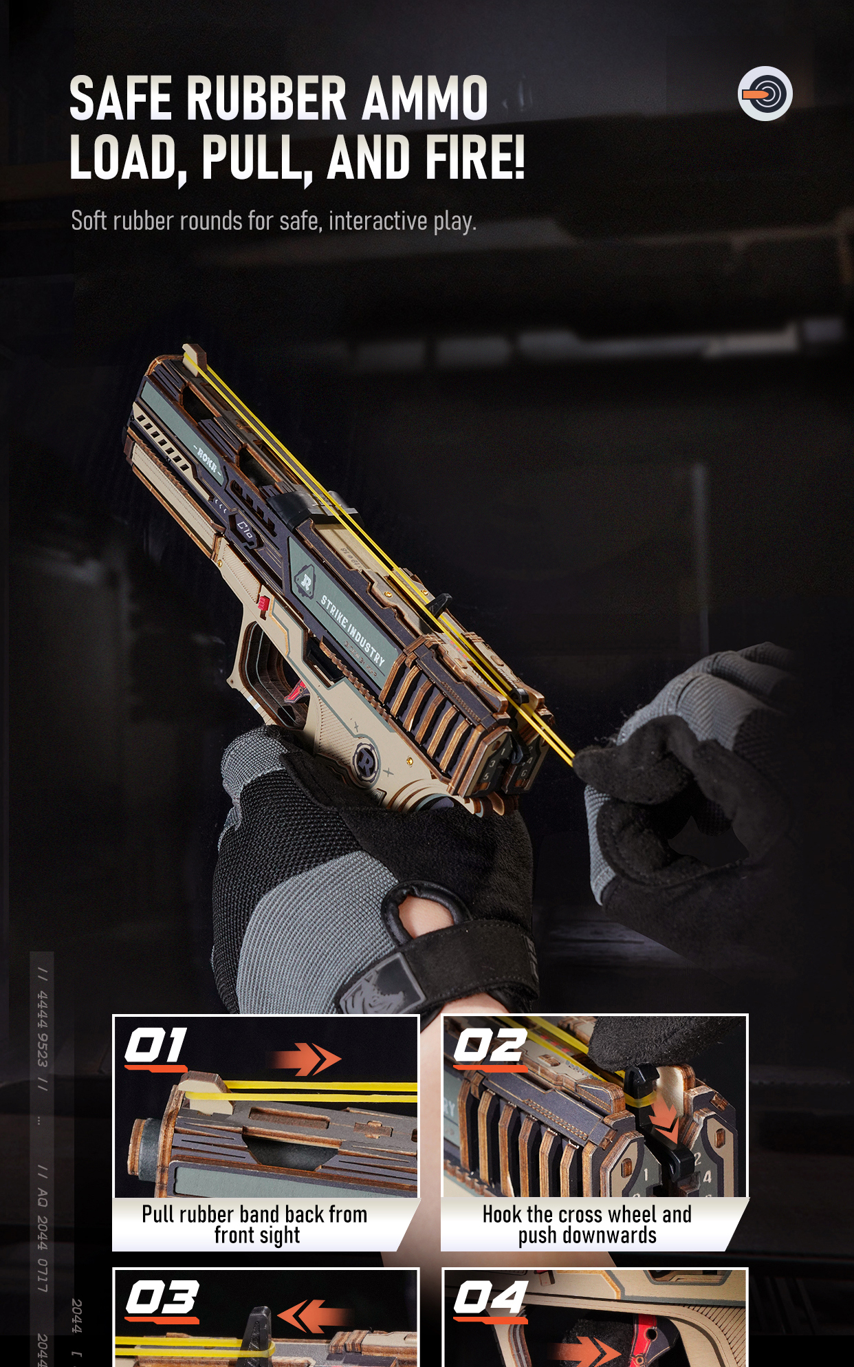 Legato C18 Pistol LQM02 finished model and product detail panel for SKU LQM02