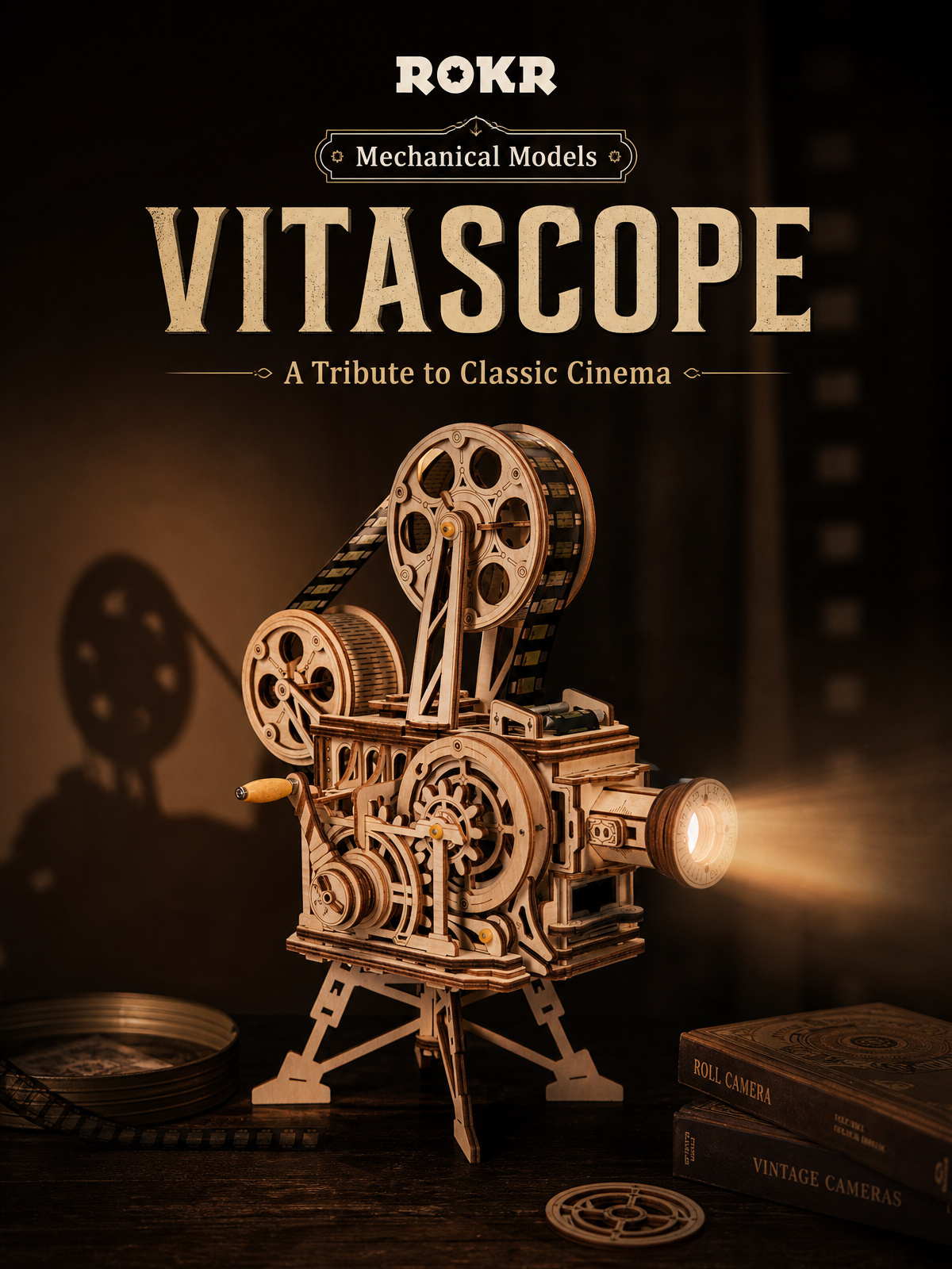 Rokr Vitascope LK601 | Mechanical 3D Wooden Puzzle – ROKR