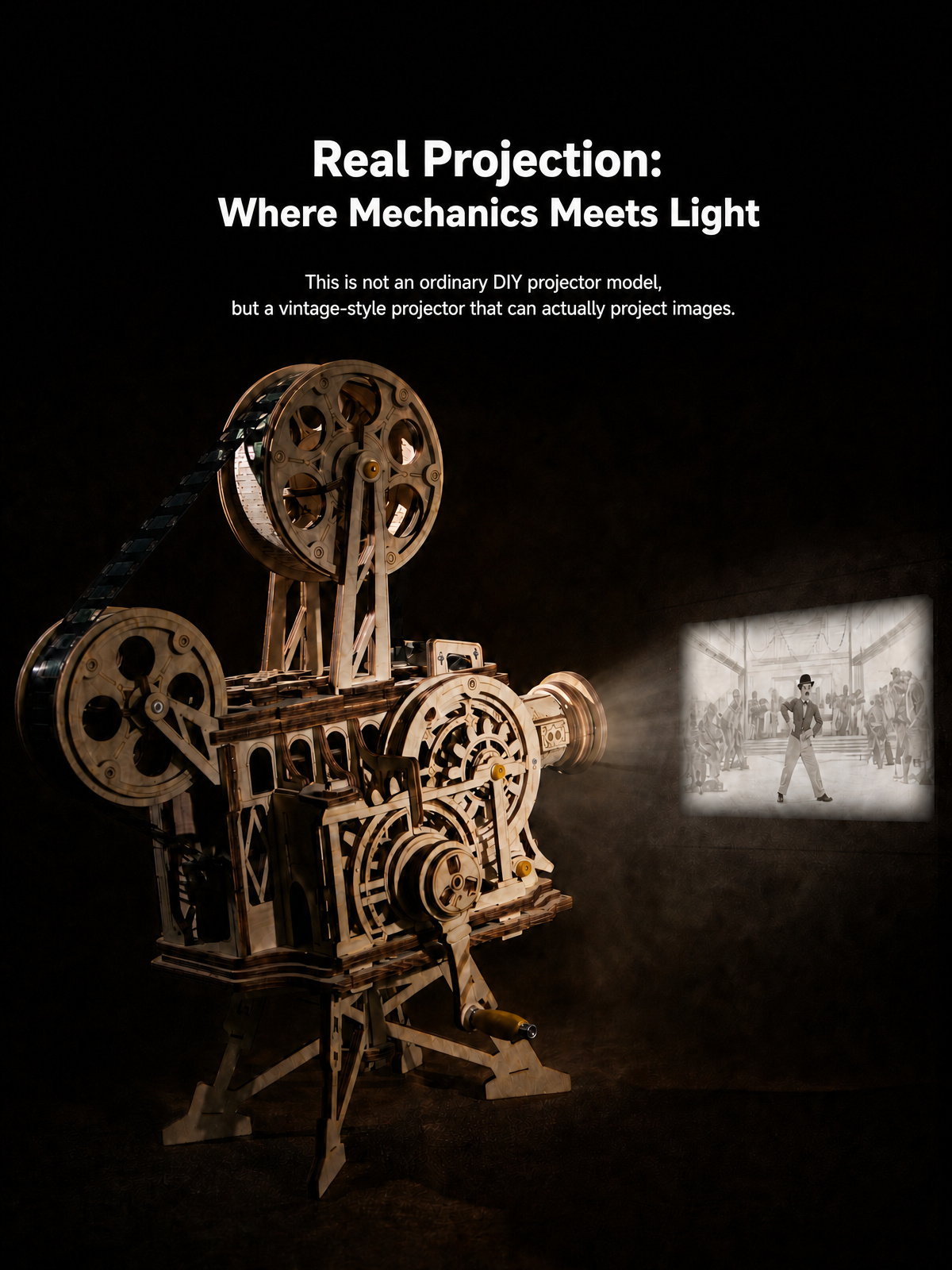 Rokr Vitascope LK601 | Mechanical 3D Wooden Puzzle – ROKR