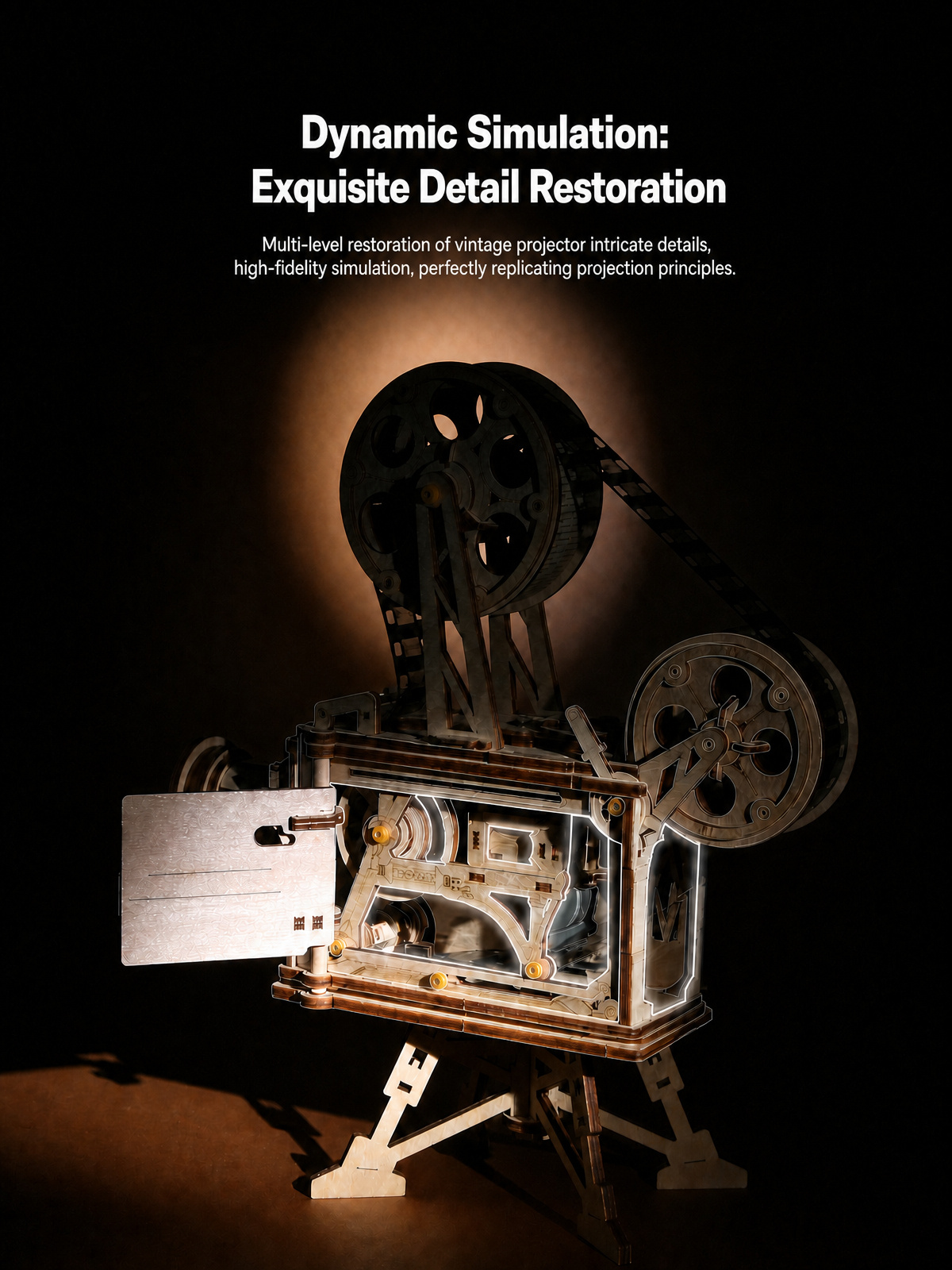 Rokr Vitascope LK601 | Mechanical 3D Wooden Puzzle – ROKR