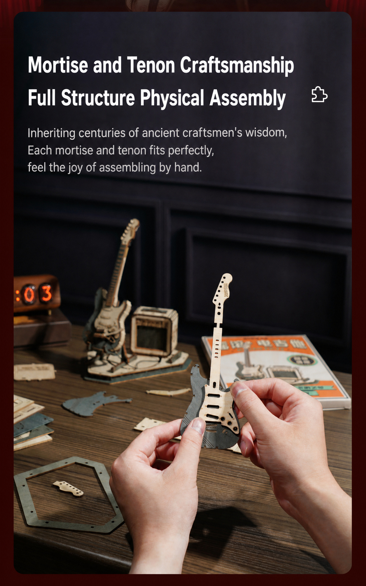 ROKR Violin Capriccio Model | 3D Wooden Puzzle TG604K