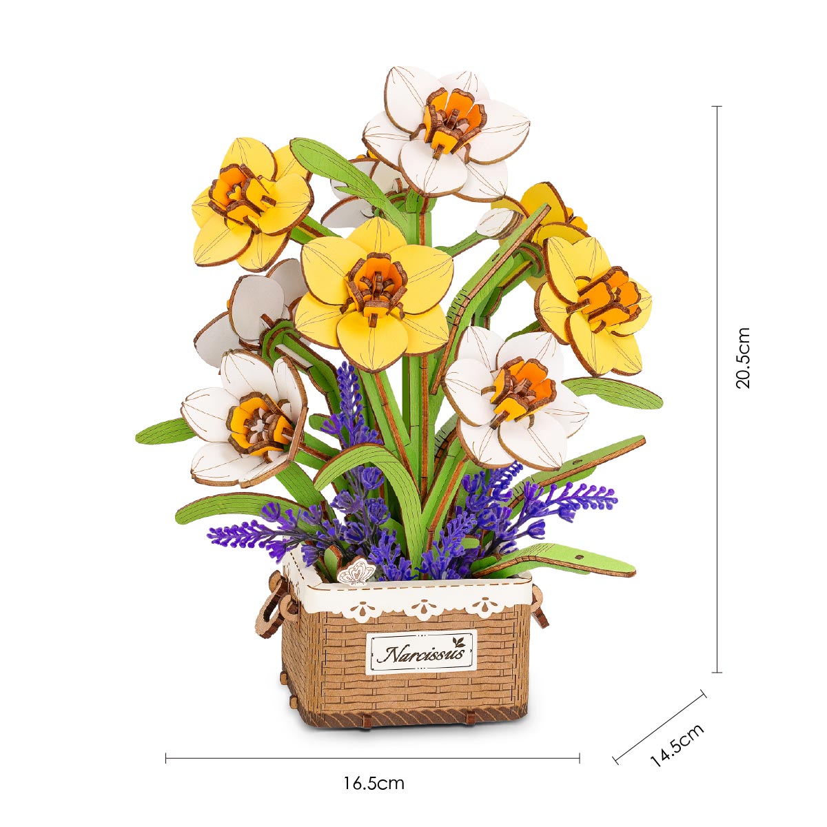 Rowood Narcissus TF002 - DIY Wooden Flower Bouquet Kit – ROKR