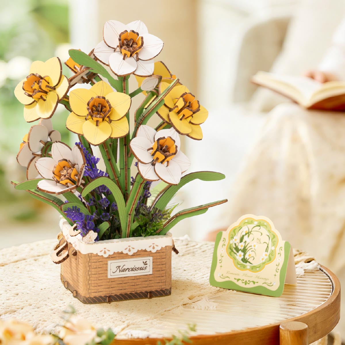 Rowood Narcissus TF002 - DIY Wooden Flower Bouquet Kit – ROKR