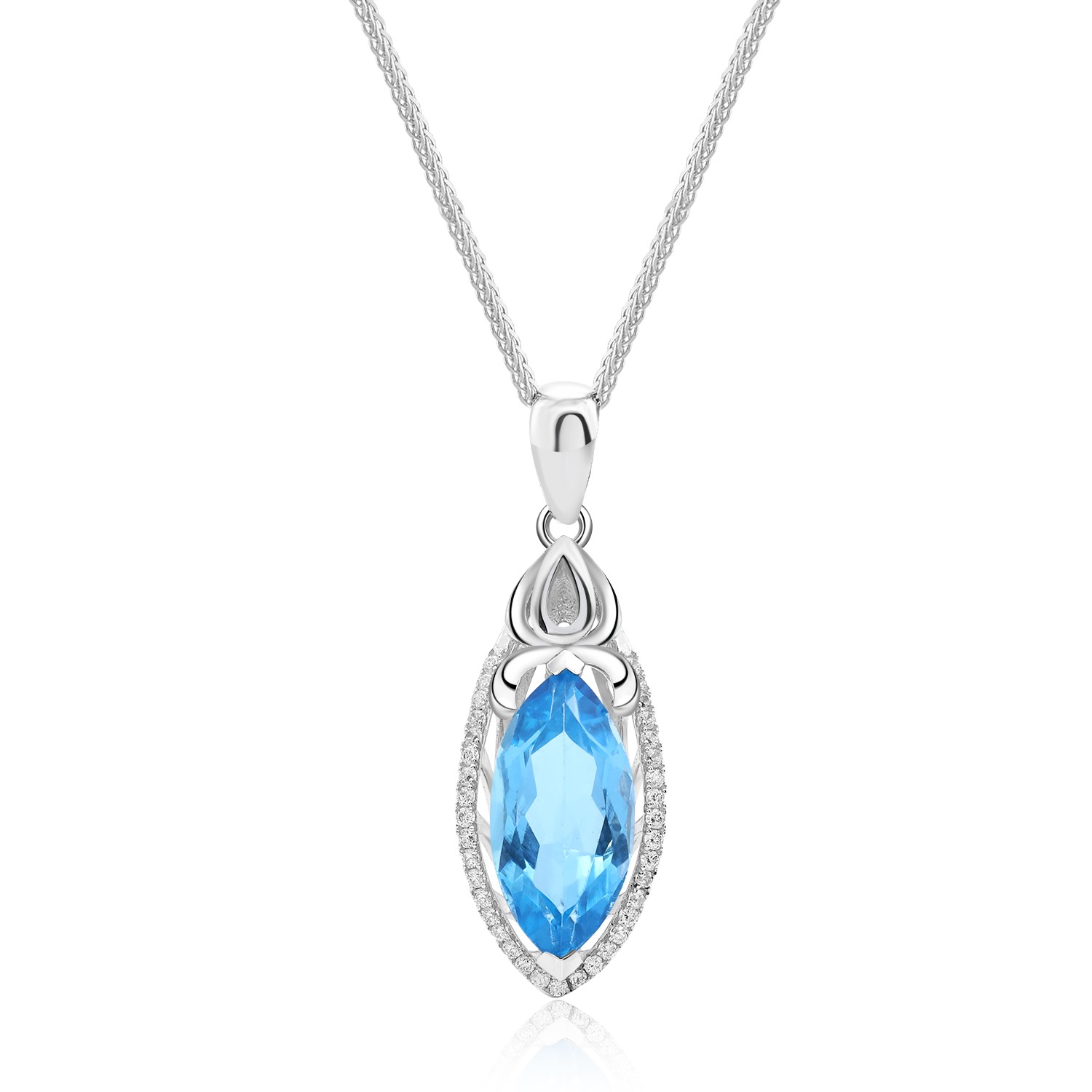 NATURAL 6.5 carat Swiss hot topaz pendant!