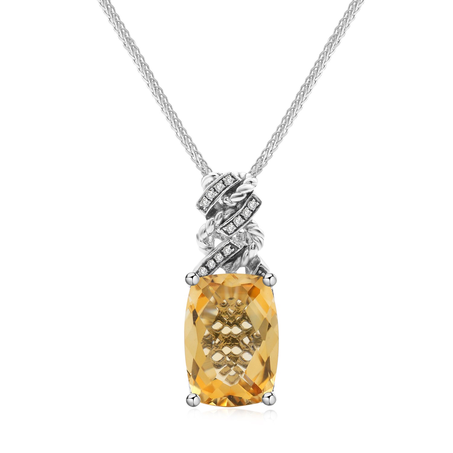 ❤️⭐️❤️ NEW⭐️ CERTIFIED sold ⭐️ 87 Ct. CITRINE ⭐️PENDANT ❤️