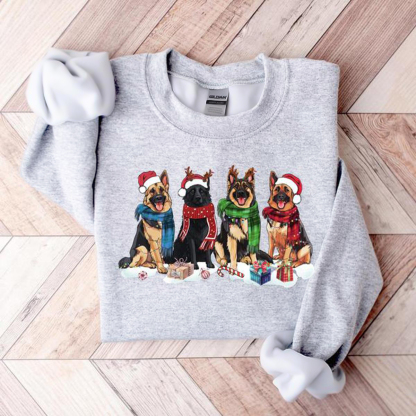 Christmas German Shepherd Christmas Dog German Shepherd German Shepherd Mom Dog Lover Sweatshirt