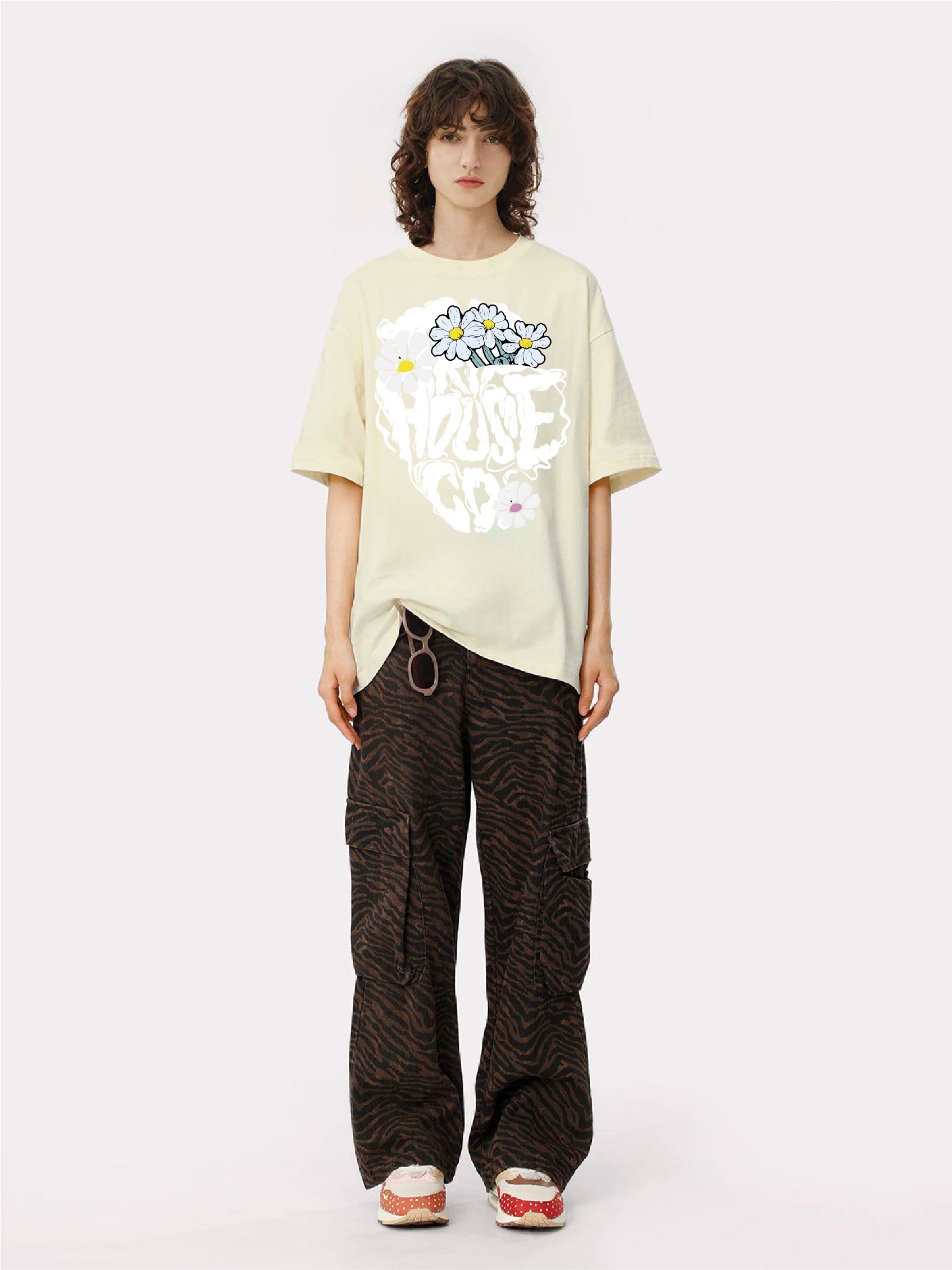 Women's letter printed T-shirt