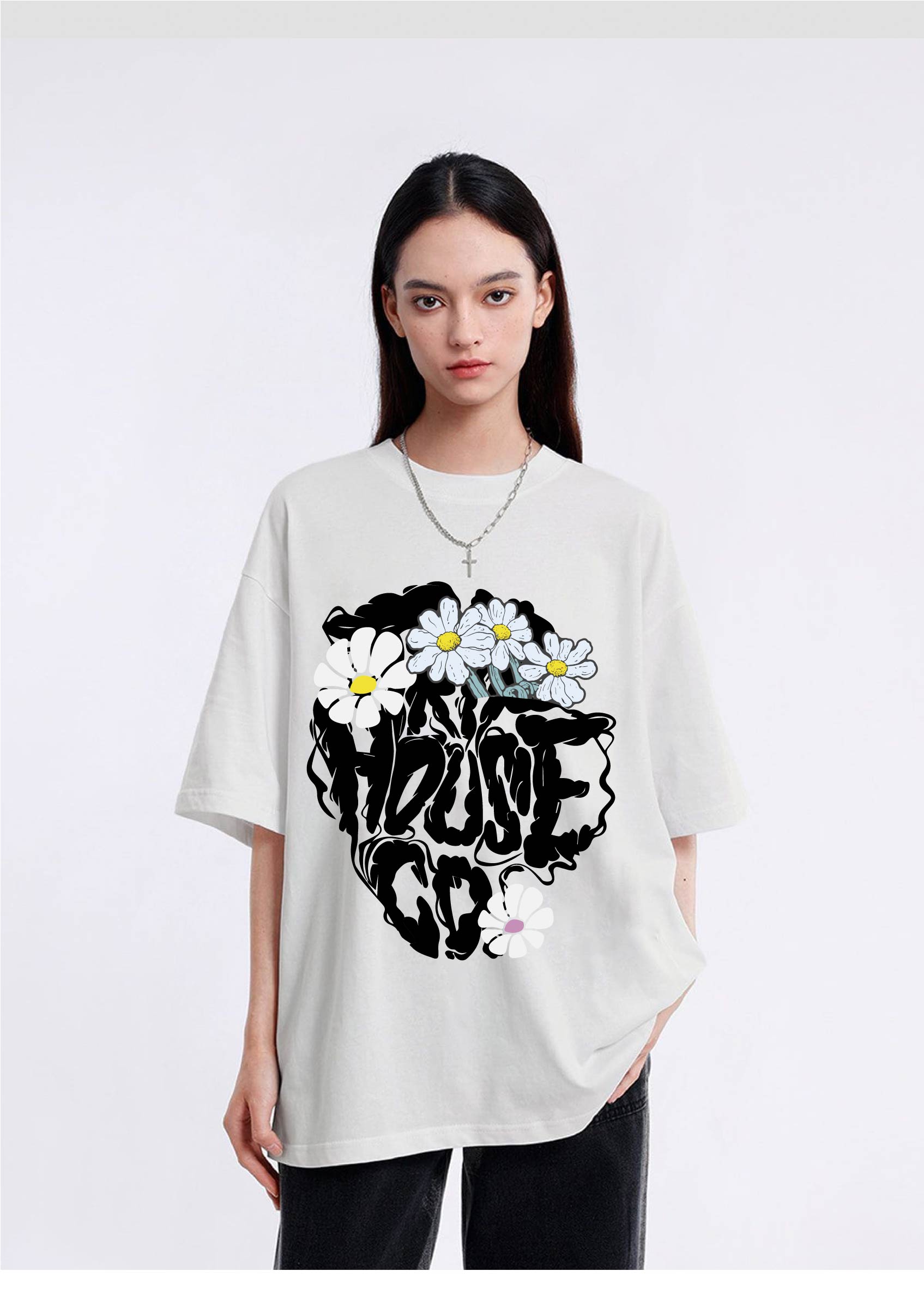 Women's letter printed T-shirt