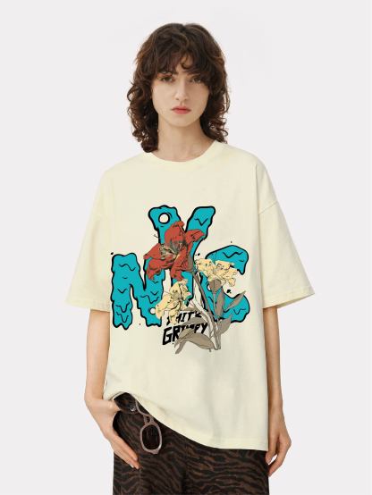 Women's letter printed T-shirt