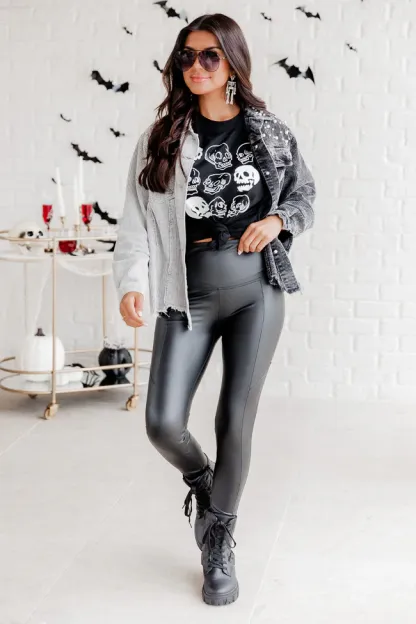 Skulls Oversized Graphic Tee