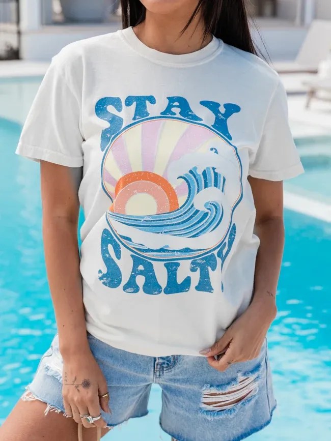 Stay Salty Soft Comfort Colors Graphic Tee