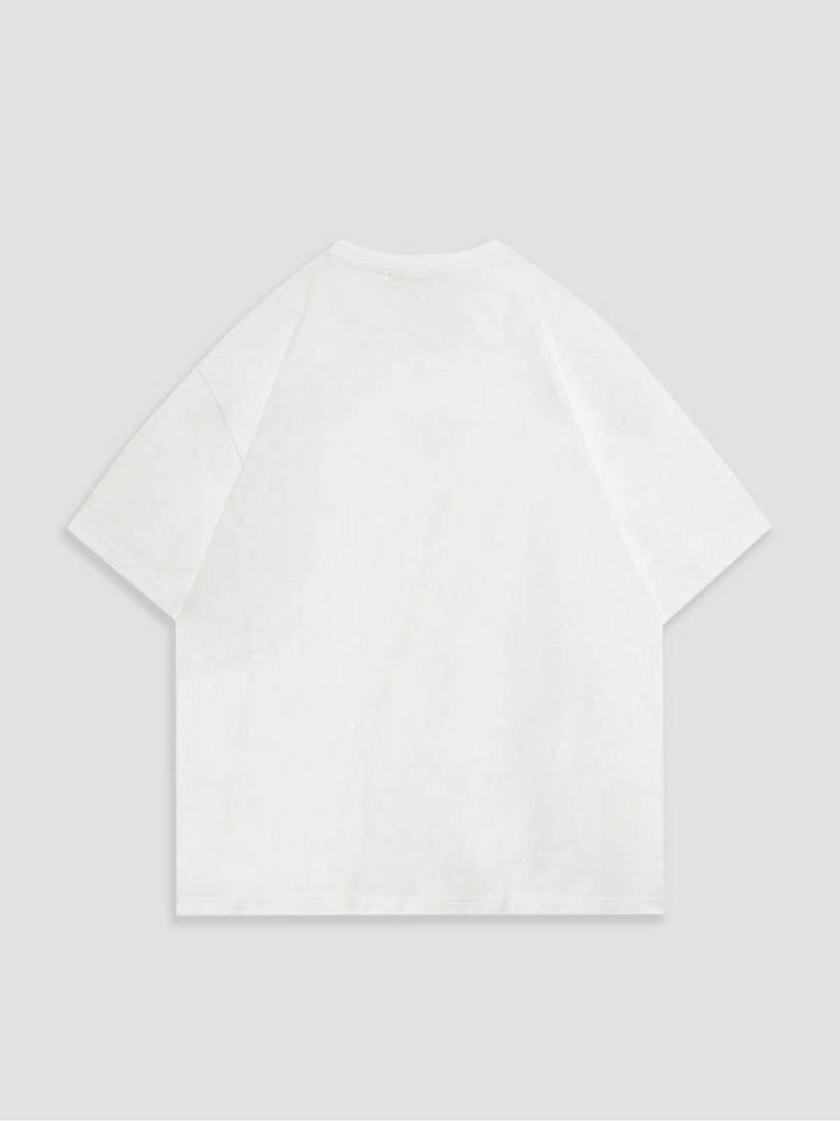 Women's spherical letter printed T-shirt