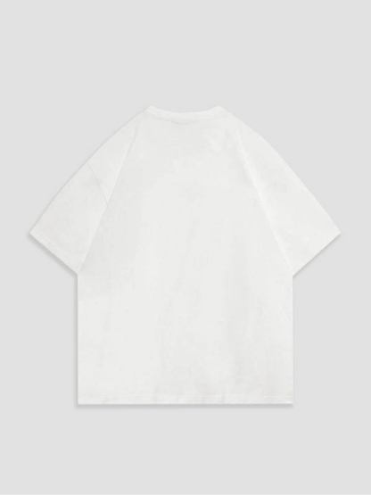 Women's spherical letter printed T-shirt