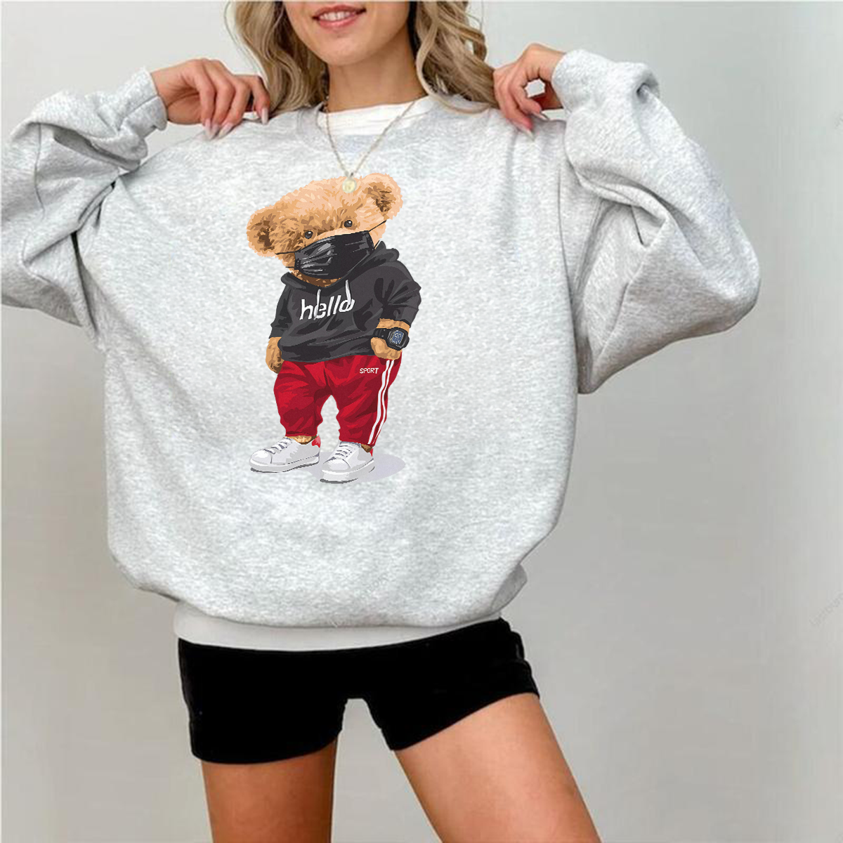 Street Bear Graffiti Sweatshirt