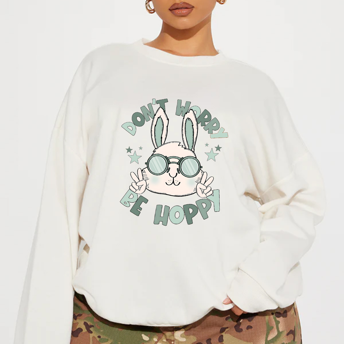 "Don'T Hoppy" Slogan And The Image Of A Rabbit Wearing Sunglasses, A R