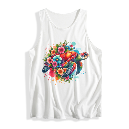 Women's Summer Turtle Print Vest