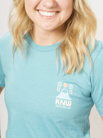 T-Shirt Knw Venture On Round-Neck Short-Sleeved T-Shirt